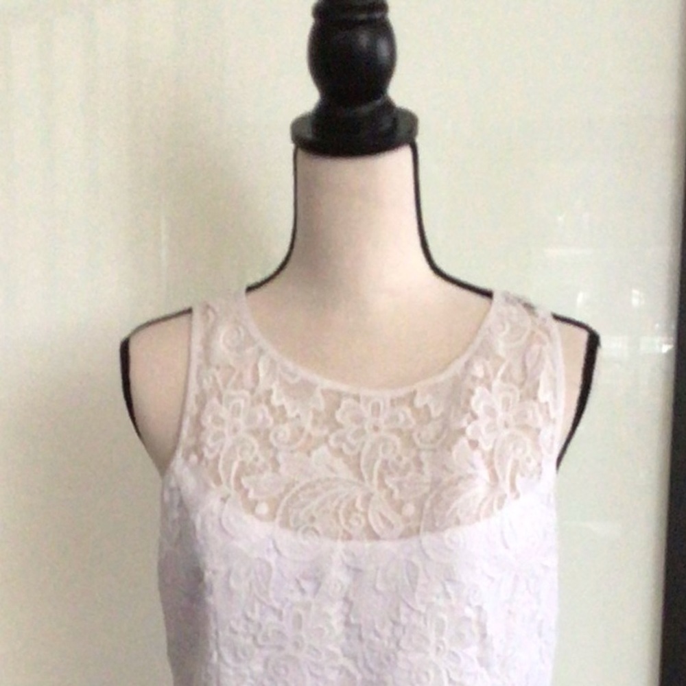 White House Black Market Lined Lace MIDI Dress 10